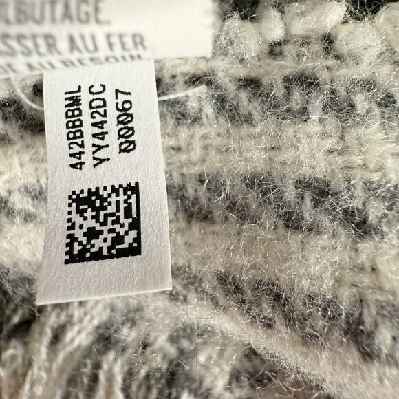 Aerie | Loose Blanket Wrap | Black/Grey | OS - Picture 5 of 7